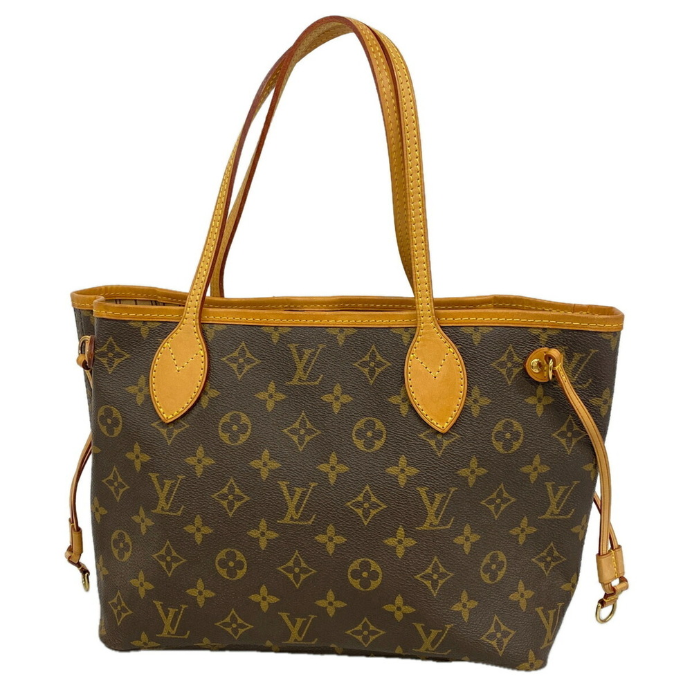 LOUIS VUITTON Authentic Brown Monogram Neverfull PM Tote Bag